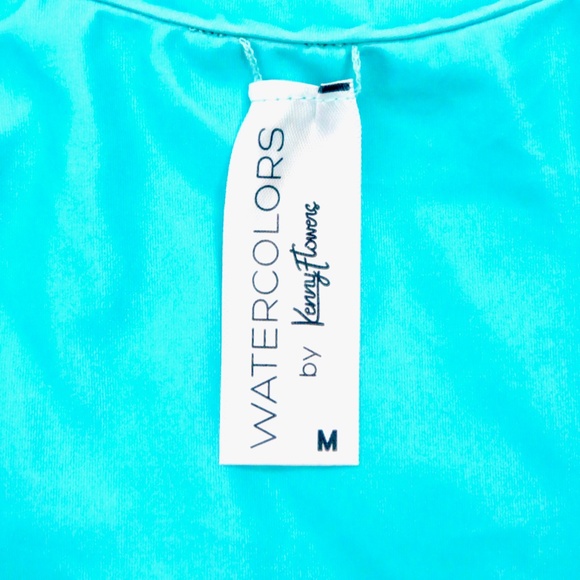 Kenny Flowers Aqua Flamingo One-Piece Swimsuit - Picture 10 of 12